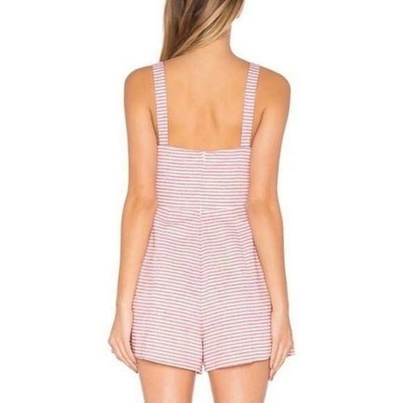NWT Lovers + Friends × REVOLVE Candace Romper in Cherry Stripe - Picture 2 of 16